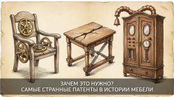 Самые странные патенты в истории мебели Самые странные патенты в истории мебели